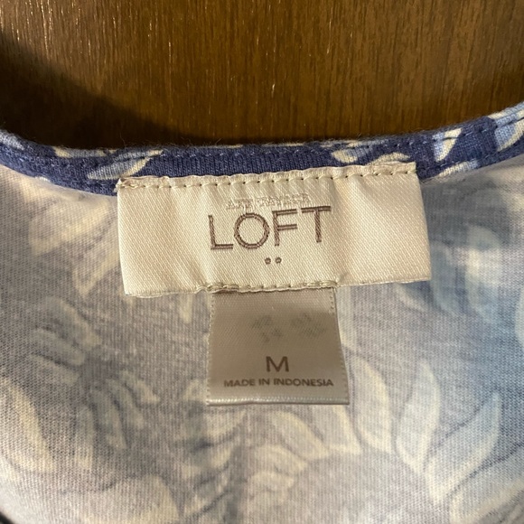 LOFT Fit & Flare Patterned Dress - Picture 3 of 3